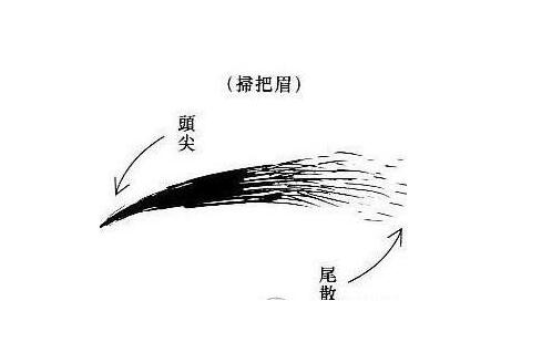 扫把眉